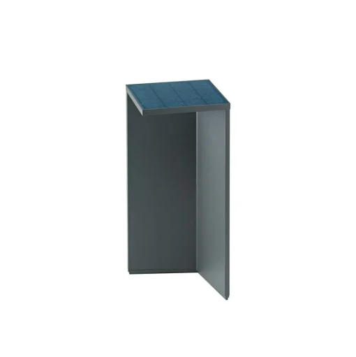 LED lamp op zonne-energie Nusolar antraciet, hoogte 34cm