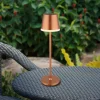 LED lamp op zonne-energie, metaal, koperkleurig, hoogte 41 cm, IP44