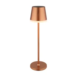 LED lamp op zonne-energie, metaal, koperkleurig, hoogte 41 cm, IP44