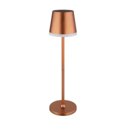 LED lamp op zonne-energie, metaal, koperkleurig, hoogte 41 cm, IP44