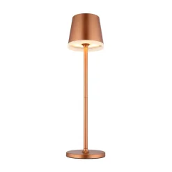 LED lamp op zonne-energie, metaal, koperkleurig, hoogte 41 cm, IP44