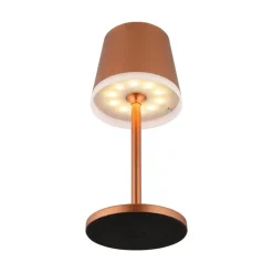 LED lamp op zonne-energie, metaal, koperkleurig, hoogte 41 cm, IP44
