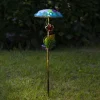 LED lamp op zonne-energie Salona, blauw/groen