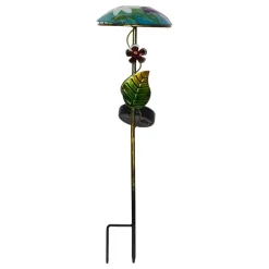 LED lamp op zonne-energie Salona, blauw/groen