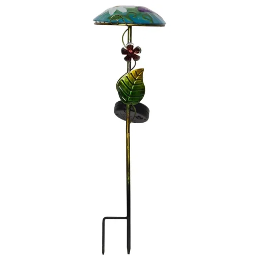 LED lamp op zonne-energie Salona, blauw/groen