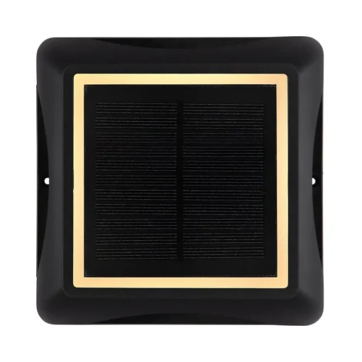 LED lamp op zonne-energie 36505, grondspies, wandlamp, zwart, aluminium