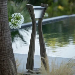LED lamp op zonne-energie Osmoz van Duratek, grijs