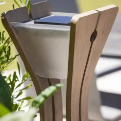 LED lamp op zonne-energie Osmoz van Duratek, grijs