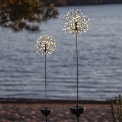 LED lamp op zonne-energie Firework met grondspies