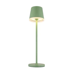 LED lamp op zonne-energie, metaal, lichtgroen, hoogte 41 cm, IP44