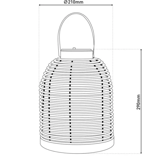 LED lamp op zonne-energie Korbinian, grijs, hoogte 29 cm, IP44, lantaarn