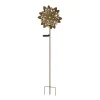 LED lamp op zonne-energie 36578, grondspies, roestbruin, metaal, glas