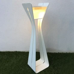 LED lamp op zonne-energie Osmoz van aluminium, wit