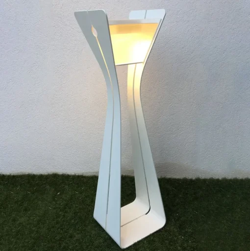 LED lamp op zonne-energie Osmoz van aluminium, wit