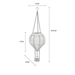 LED lamp op zonne-energie 36136B Luchtballon, kleurrijk, kunststof