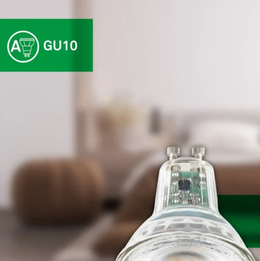 LED lamp Reflectorlamp GU10 2,5W helder 3000K EEK A 2er