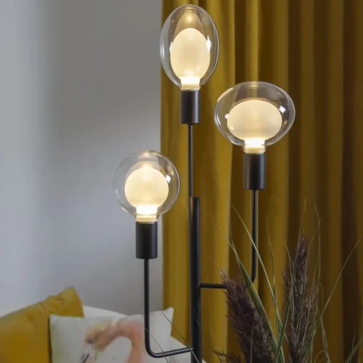 LED lamp Space E27 3,5W G150, opaal, 3-step dim