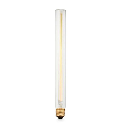 LED lamp Tube 300 Plissé, E27, 4 W, 2.200 K, dimbaar