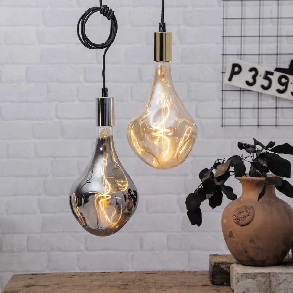 LED lamp Vintage A165 E27 2,5W zwart 2100K dimbaar