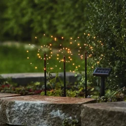 LED lamp zonne-energie Firework set aardspiesen