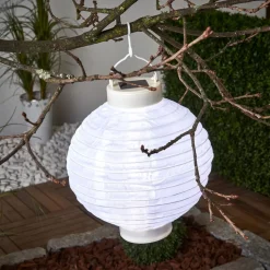 Led lampion Jerrit 20 cm, wit