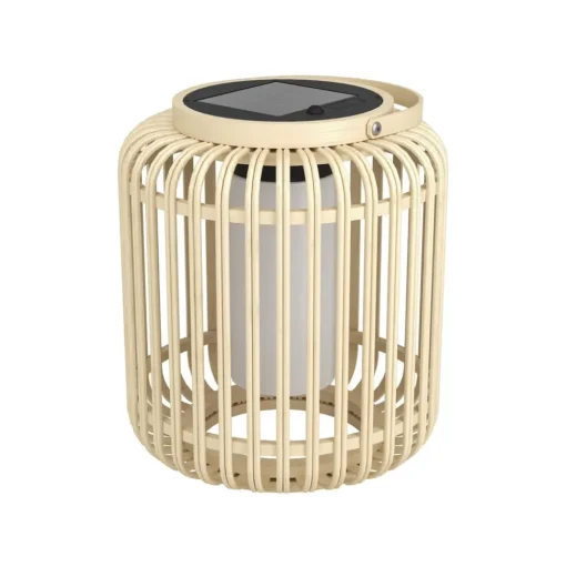 LED lantaarn Marliano, licht hout, hout