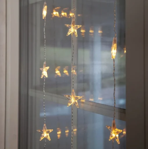 LED lichtgordijn Star Curtain, 30-lamps