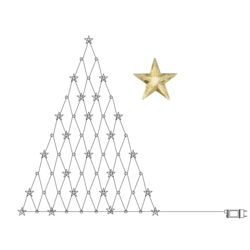 LED lichtgordijn Star 55-lamps