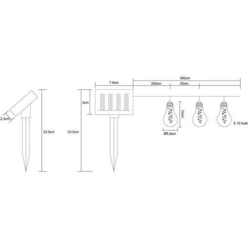 LED lichtk 33708-10 op zonne-en in zilver metallic