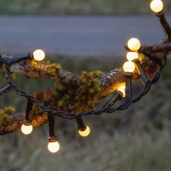LED lichtketting Berry Mini met timerfunctie wit