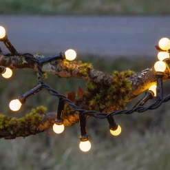 LED lichtketting Berry Mini met timerfunctie wit