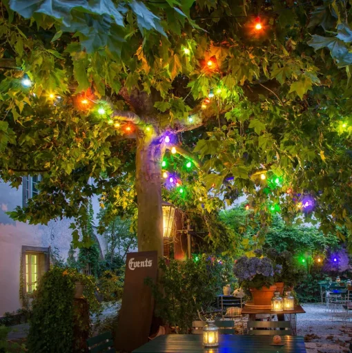LED lichtketting biergarten basis, kleurrijk
