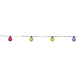 LED lichtketting Bolla, kleurrijk, kunststof Lengte 5,3 m 3-lamps.