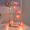 LED lichtketting Flamingos, op batterijen