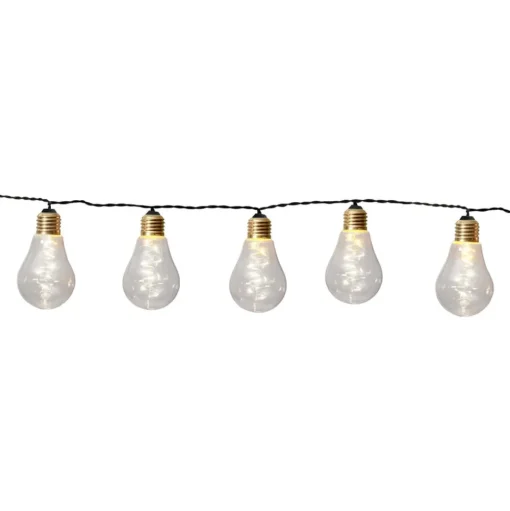 LED lichtketting Glow, glas, helder