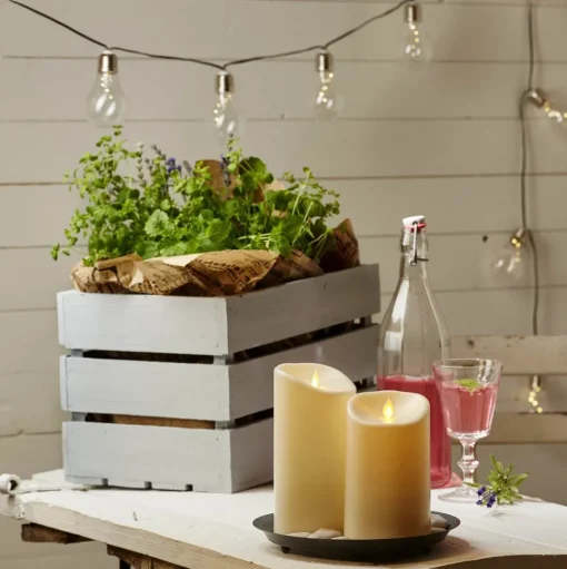 LED lichtketting Glow, helder, warmwit, 190 cm lang