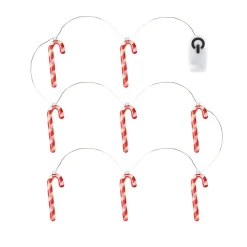 LED lichtketting Hannah Candy Cane rood