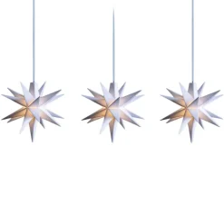 LED lichtketting met babysterren binnen 3lamps wit