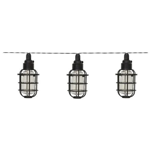 LED lichtketting op zonne-energie Kooi, 8-lamps