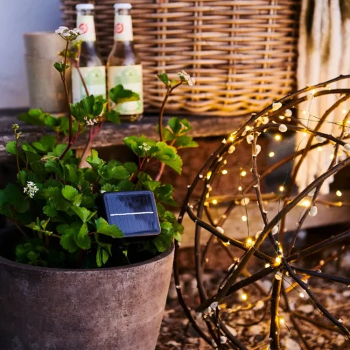 LED lichtketting op zonne-energie Knirke Solar 11,9 m 120 LED's