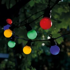 LED lichtketting op zonne-energie Lucas startset, kleurrijk