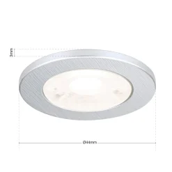 LED meubelinbouwspot Artist 3 per set zilver