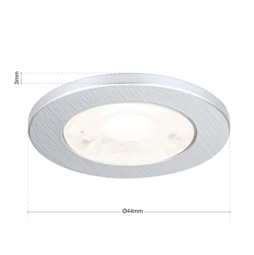LED meubelinbouwspot Artist 3 per set zilver