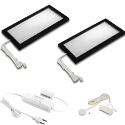 LED meubellamp Sky dimmer 2 per pak 3000K zwart