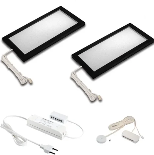 LED meubellamp Sky dimmer 2 per pak 3000K zwart