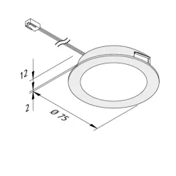 LED meubelverlichting FAR 68 5/set staal 4W 940
