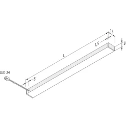 LED meubelverlichting Top-Stick FMK, 3.000K, 90cm