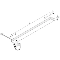 LED meubelverlichting Top-Stick FMT, 3.000K, 60cm