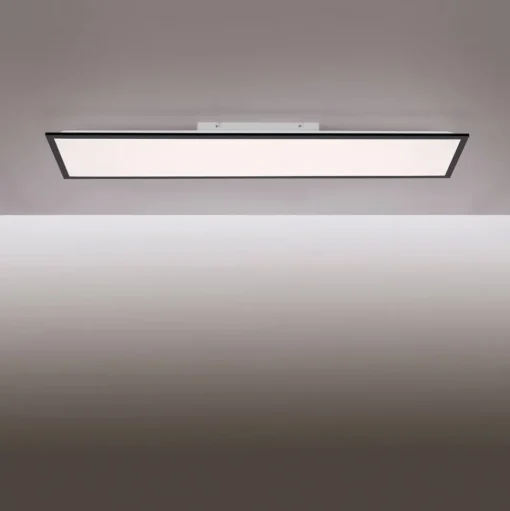 LED opbouwpaneel Flat CCT, zwart, 119 x 29 cm