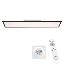 LED opbouwpaneel Flat CCT, zwart, 119 x 29 cm